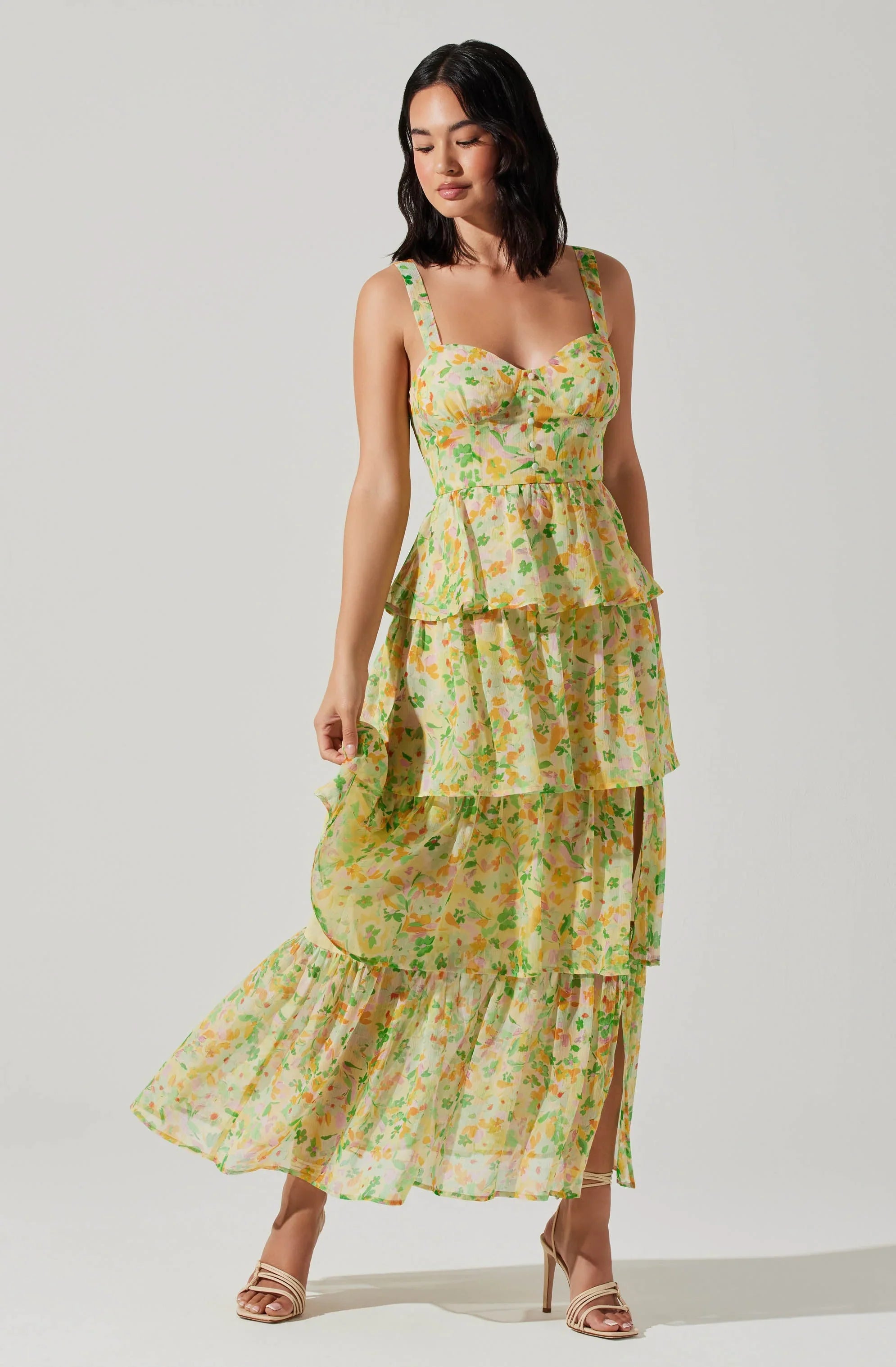 Lbruh Midsummer Floral Tiered Maxi Dress