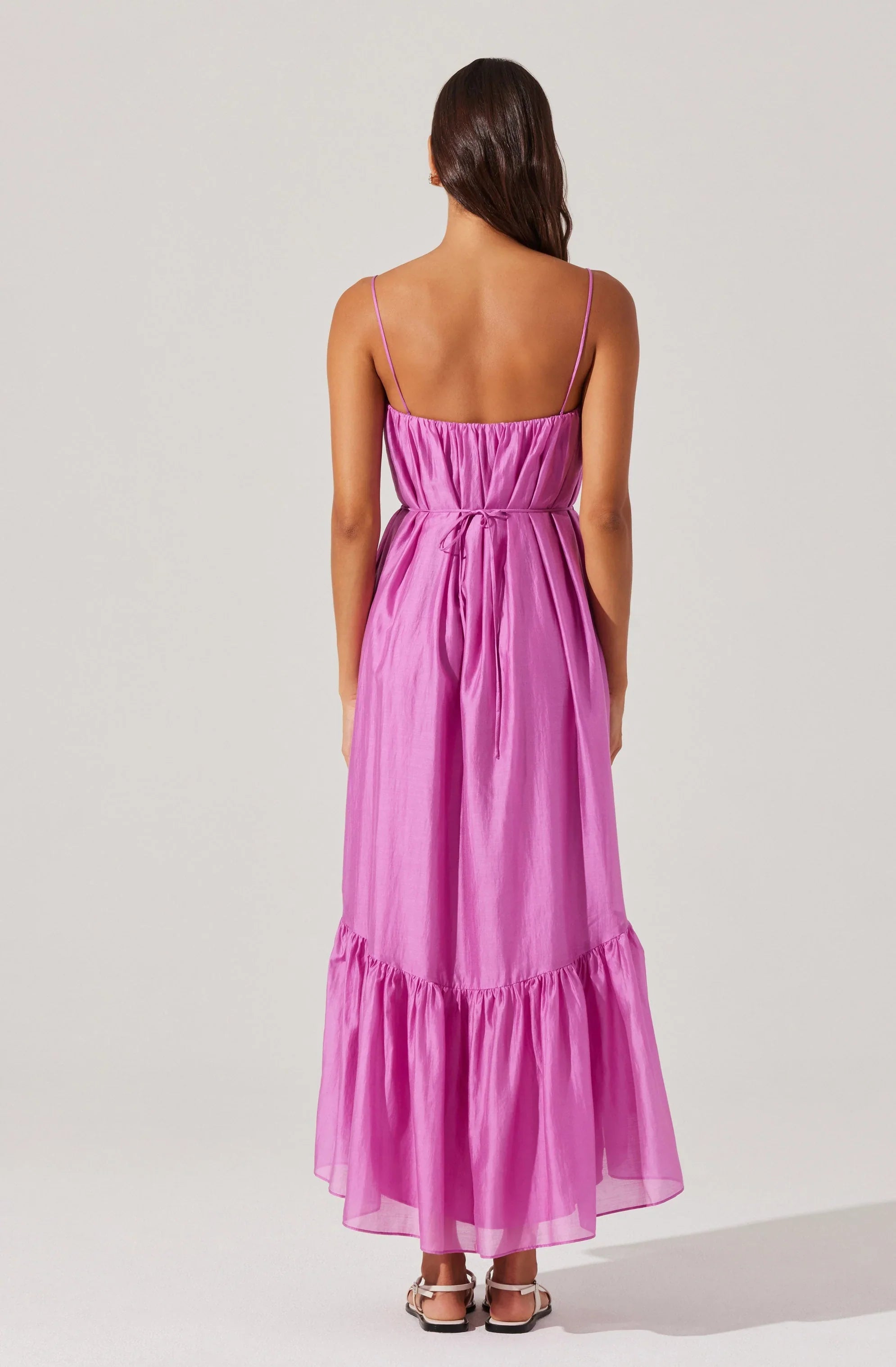 Lbruh Elisha Tiered High-Low Maxi Dress