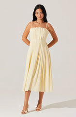 Lbruh Sunny Pleated Midi Dress