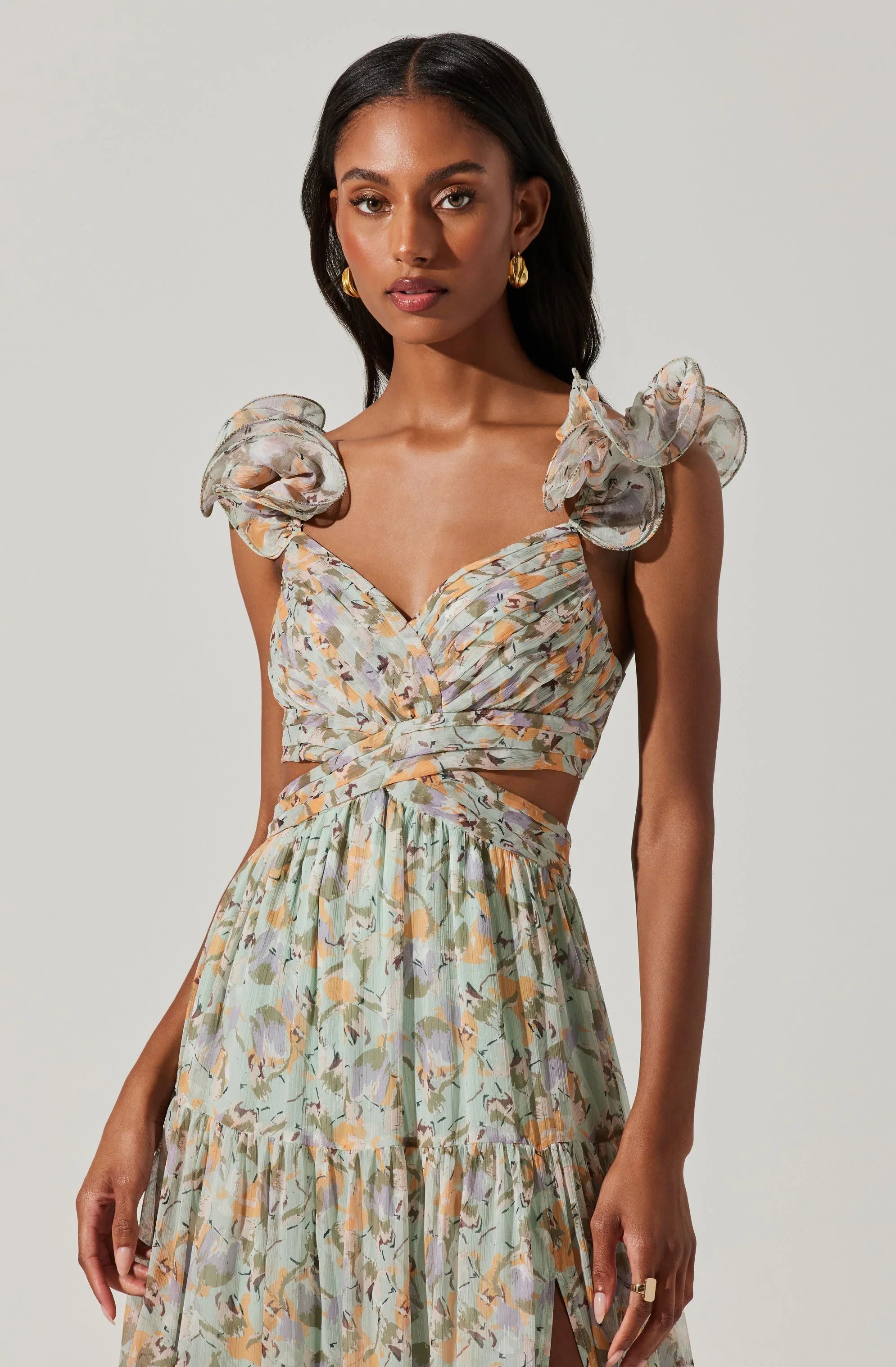 Lbruh Fritillaria Floral Maxi Dress