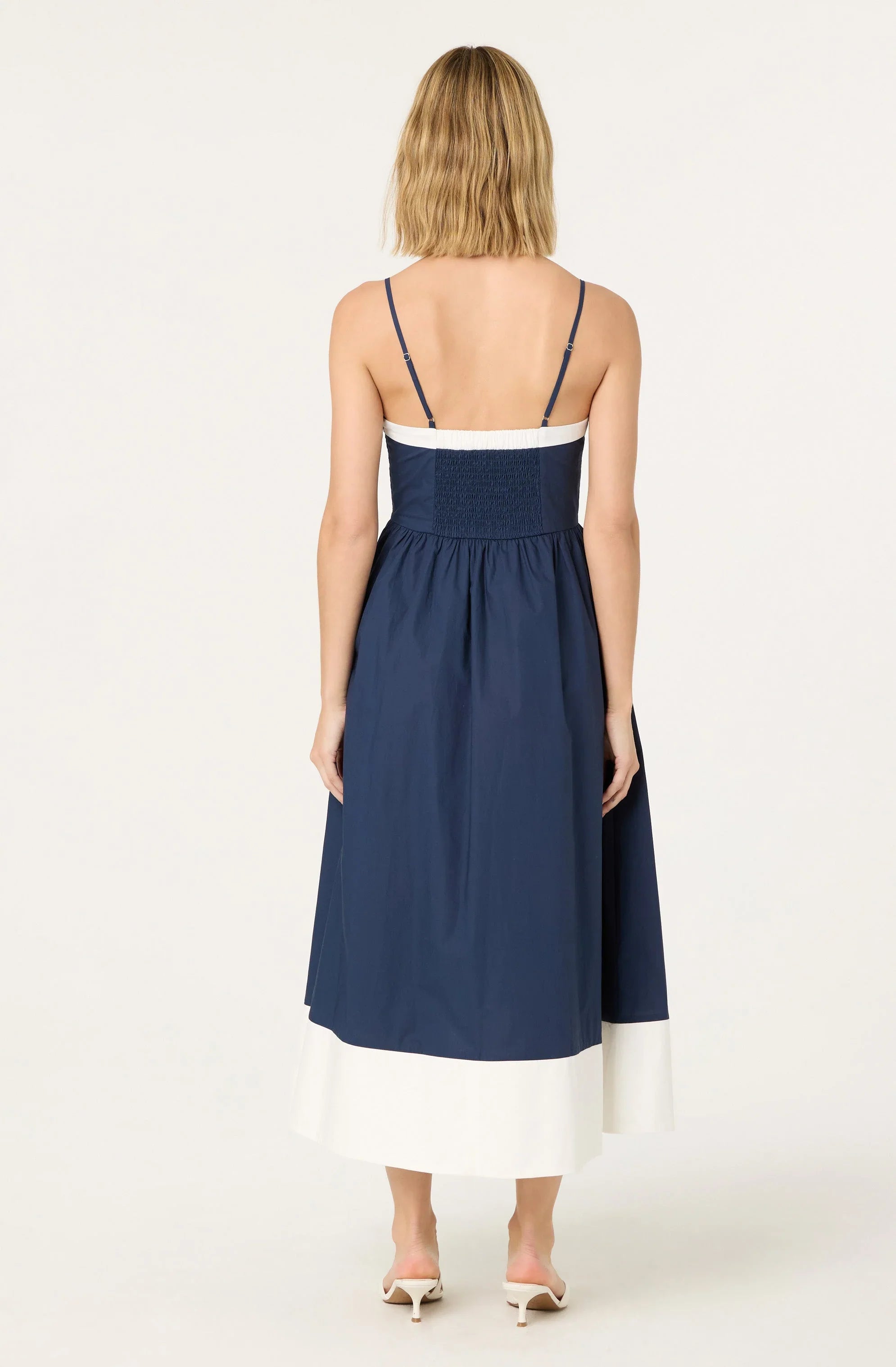 Lbruh Contrast Sweetheart Midi Dress