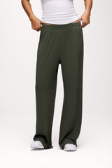 Slinky Rib Lounge Pant | Darkest Olive