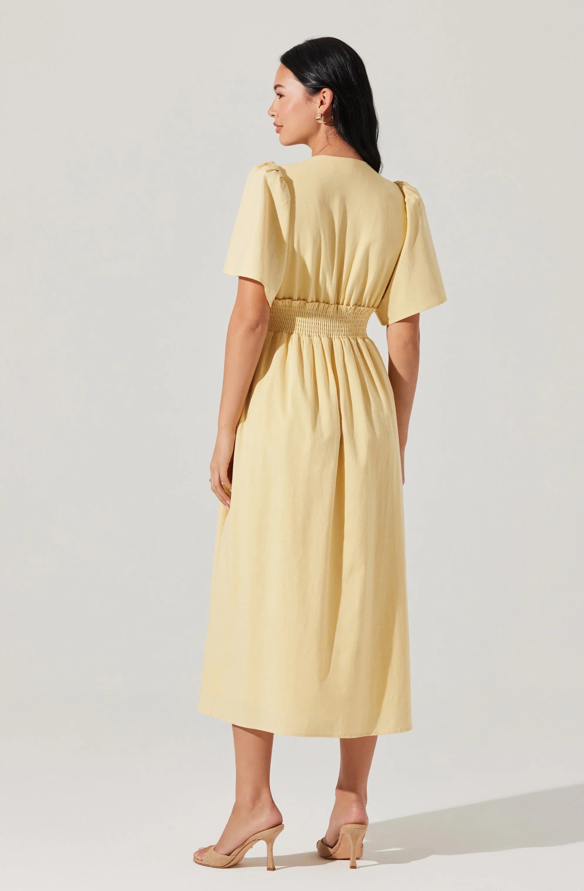 Lbruh Hadleigh Scallop Trim Midi Dress