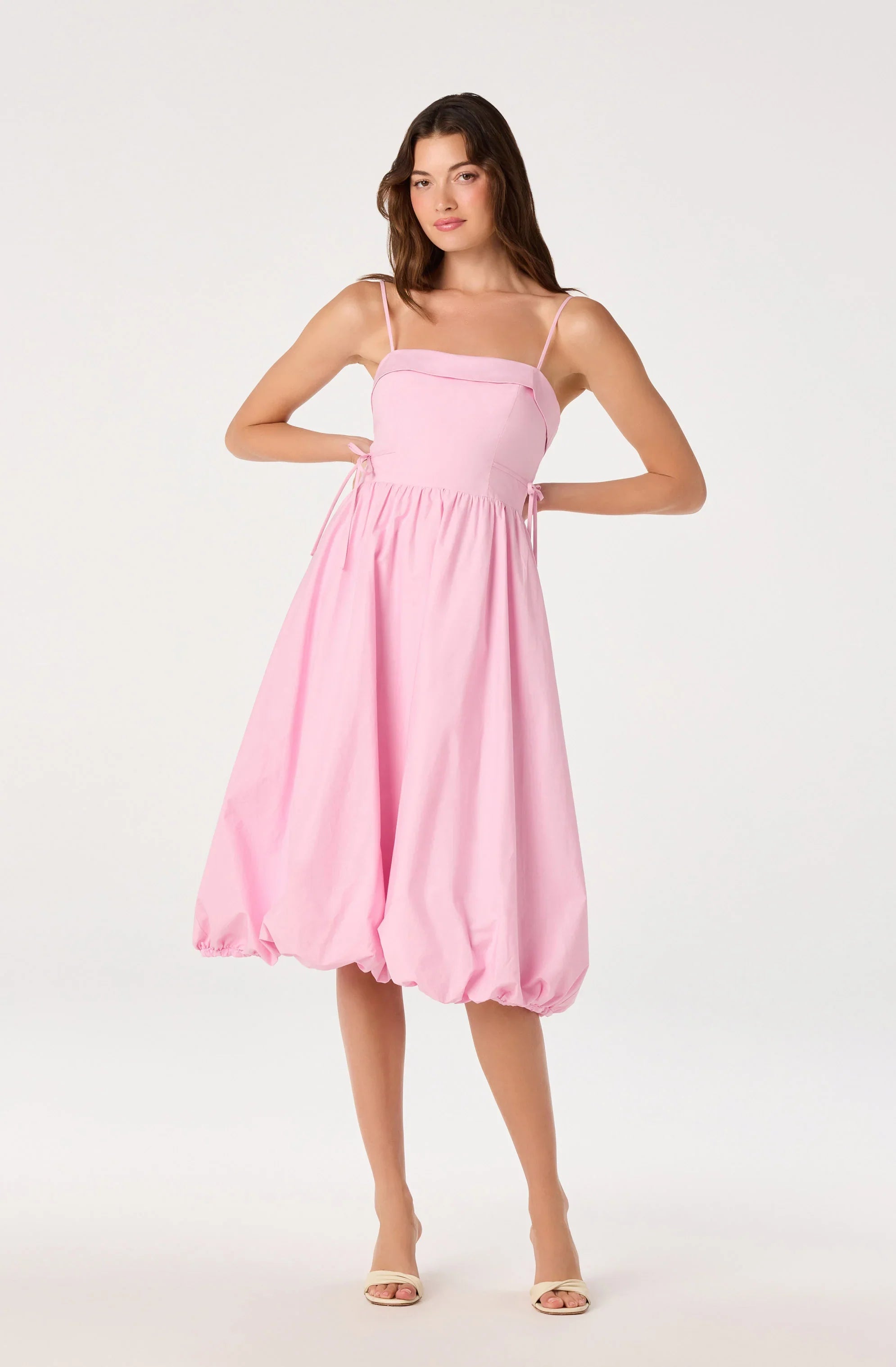 Inixyf Dahlia Bubble Hem Midi Dress