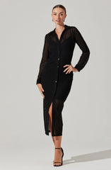 Lbruh Tawna Open Stitch Midi Dress