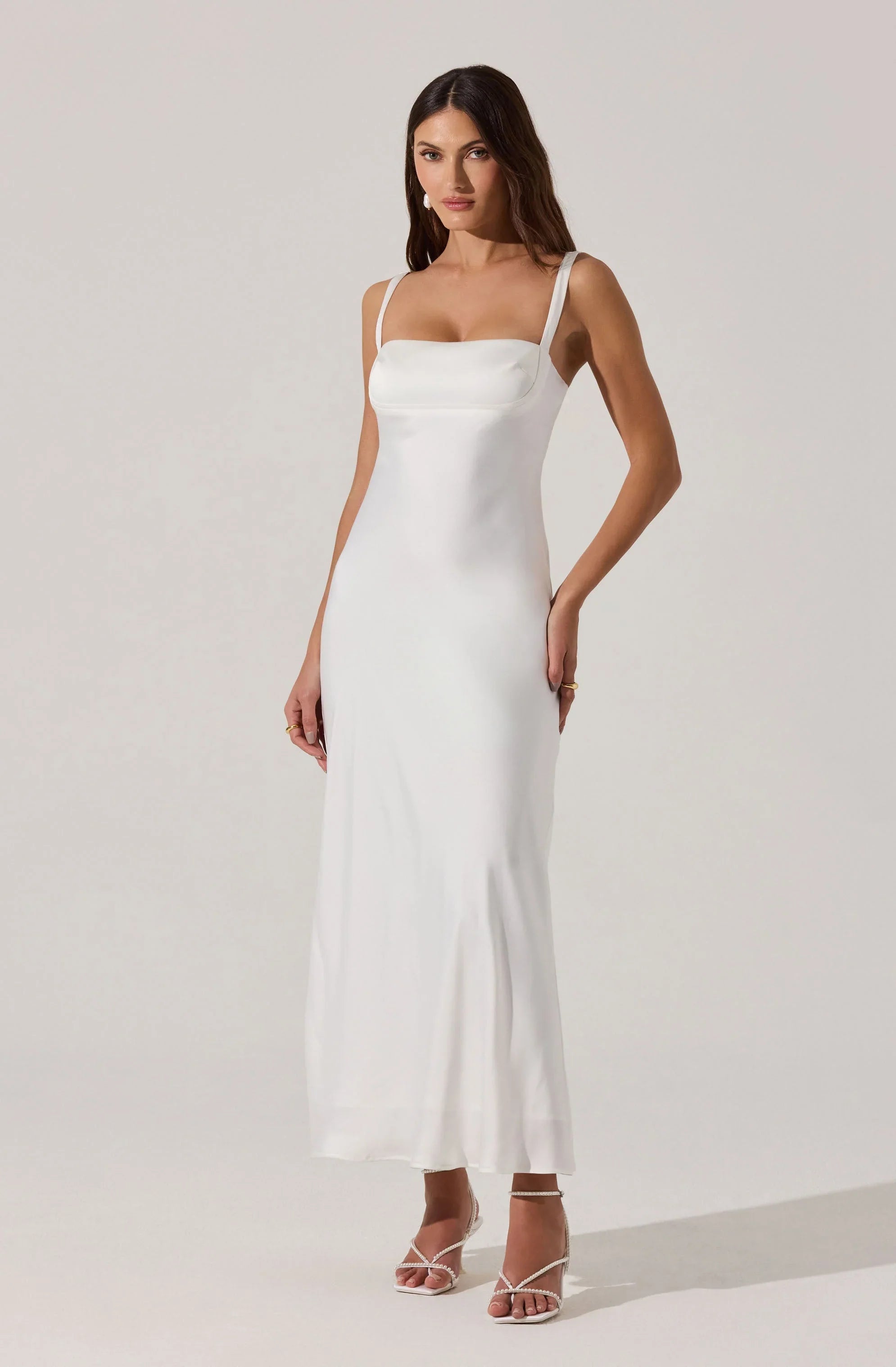 Inixyf Stacie Satin Maxi Dress