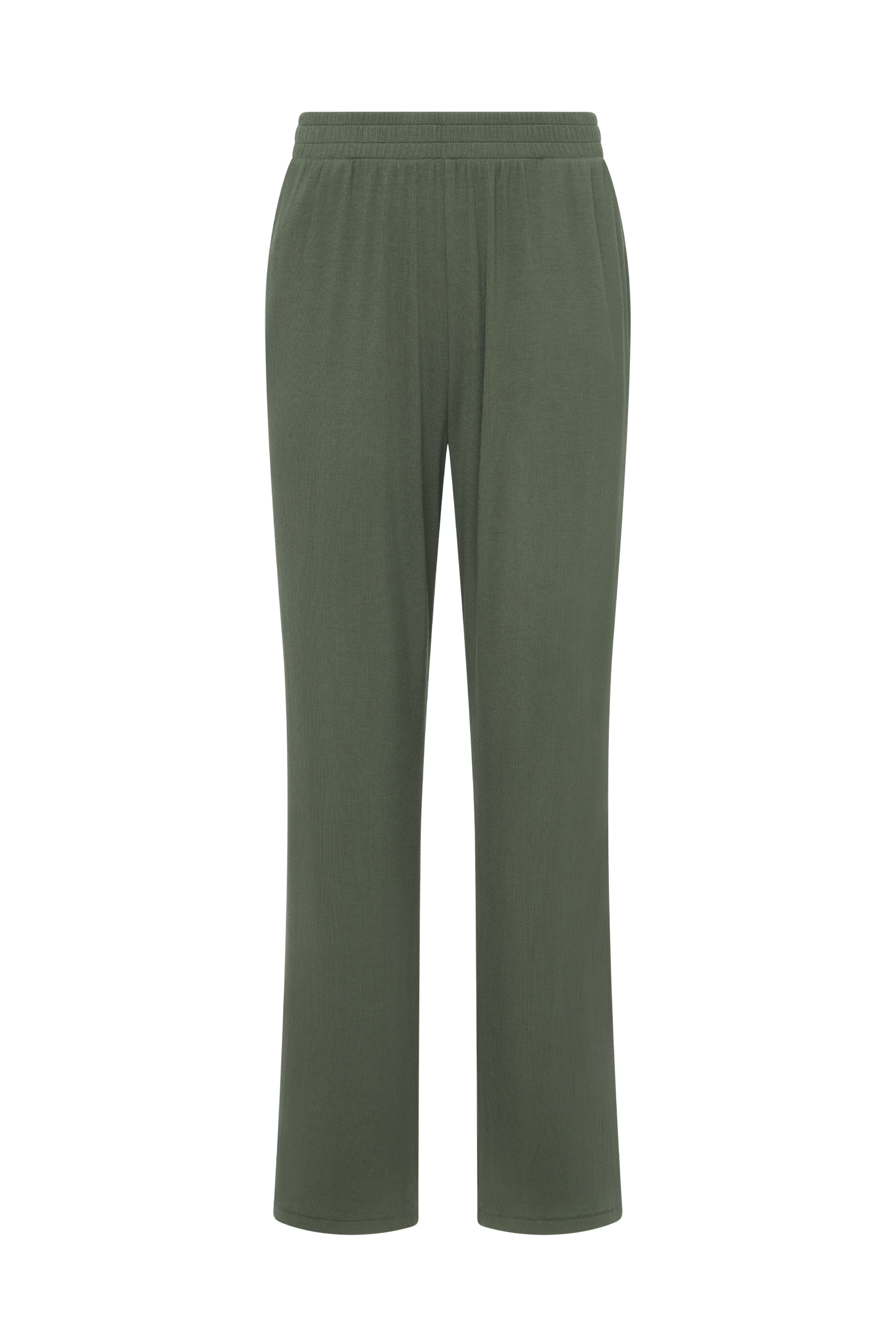 Slinky Rib Lounge Pant | Darkest Olive