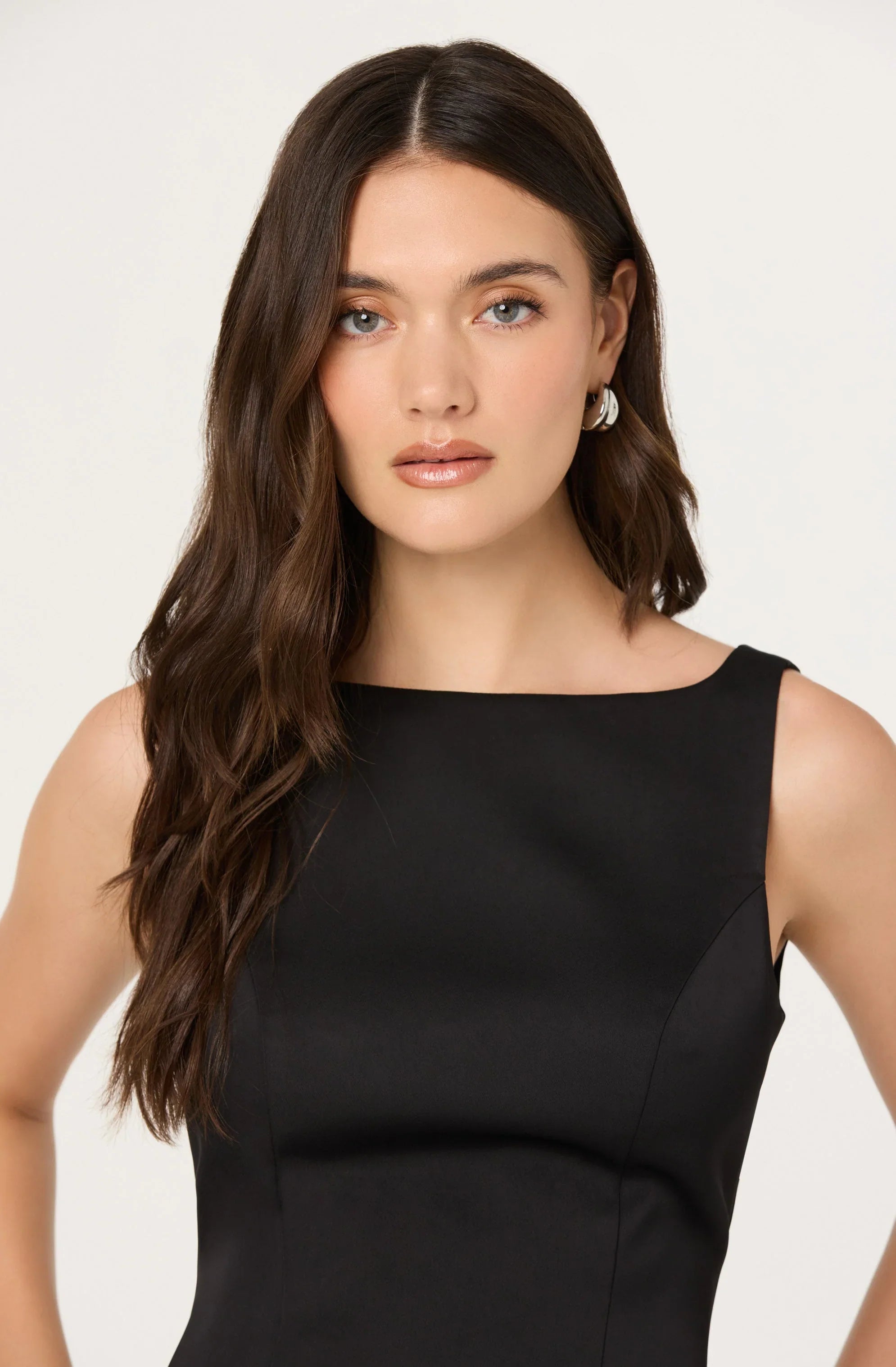 Lbruh Alisanne Feather Trim Mini Dress