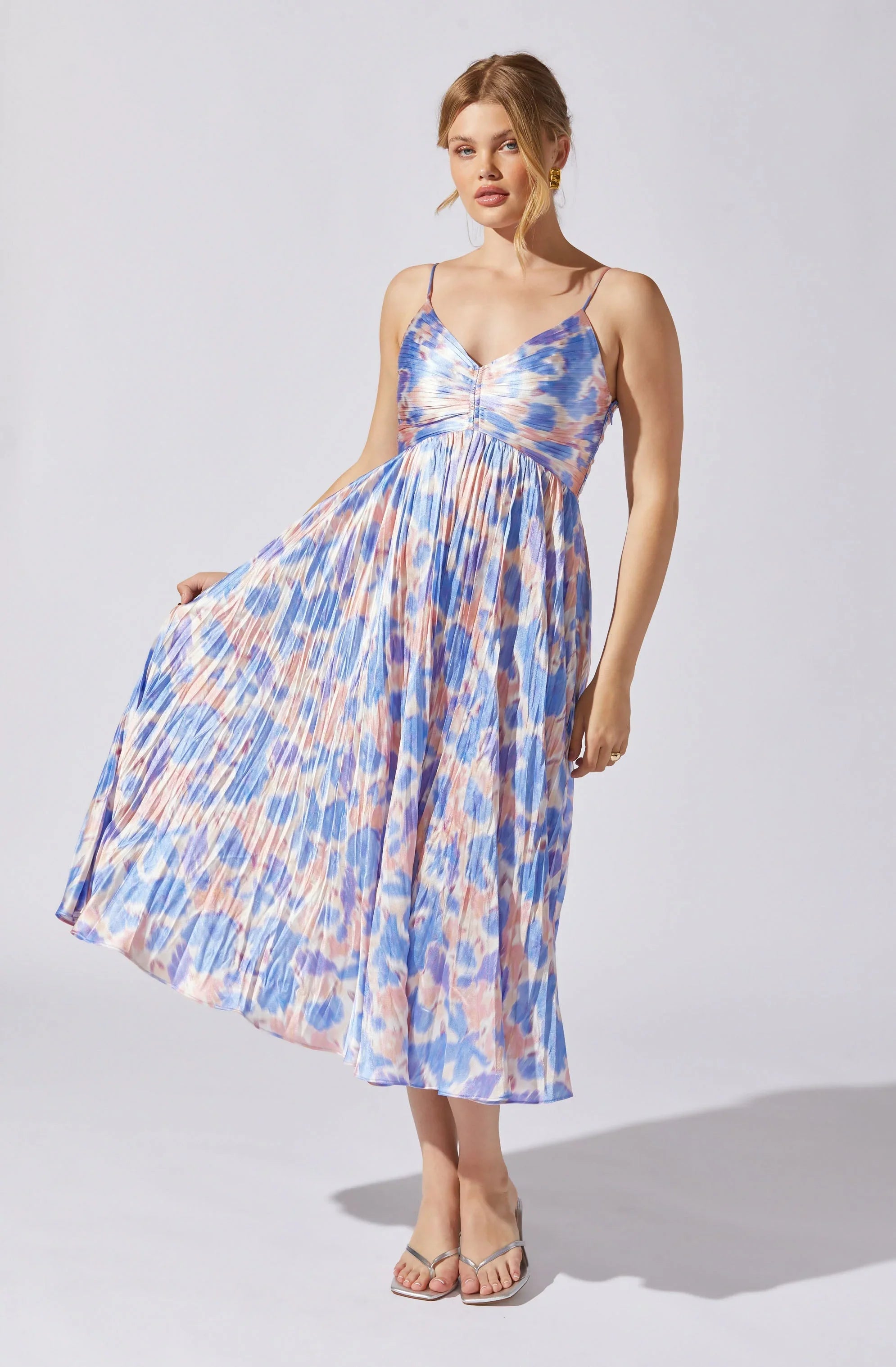 Lbruh Maeve Pleated Midi Dress