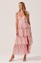 Lbruh Midsummer Floral Tiered Maxi Dress