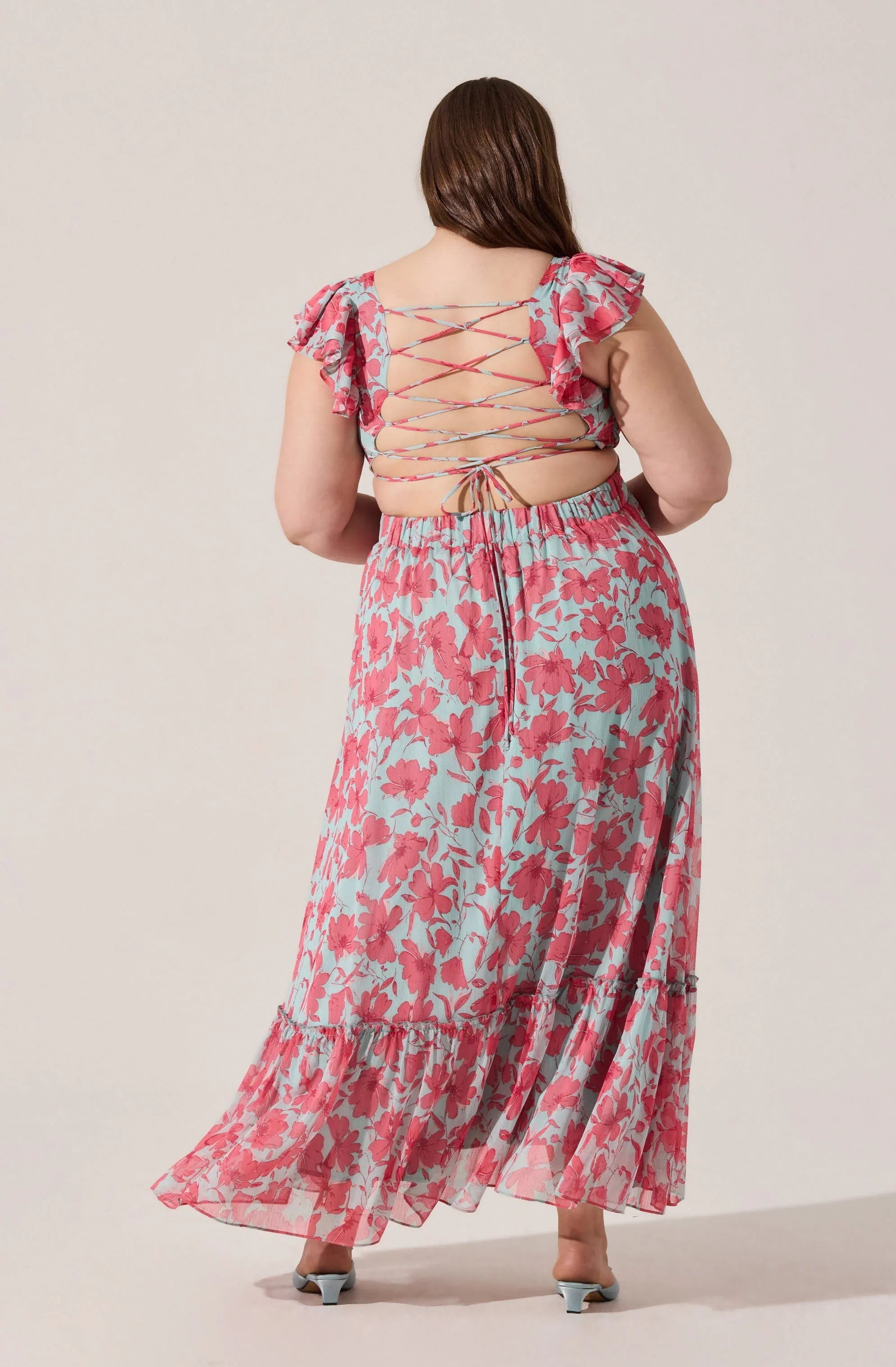 Lbruh Primrose Floral Strappy Back Maxi Dress