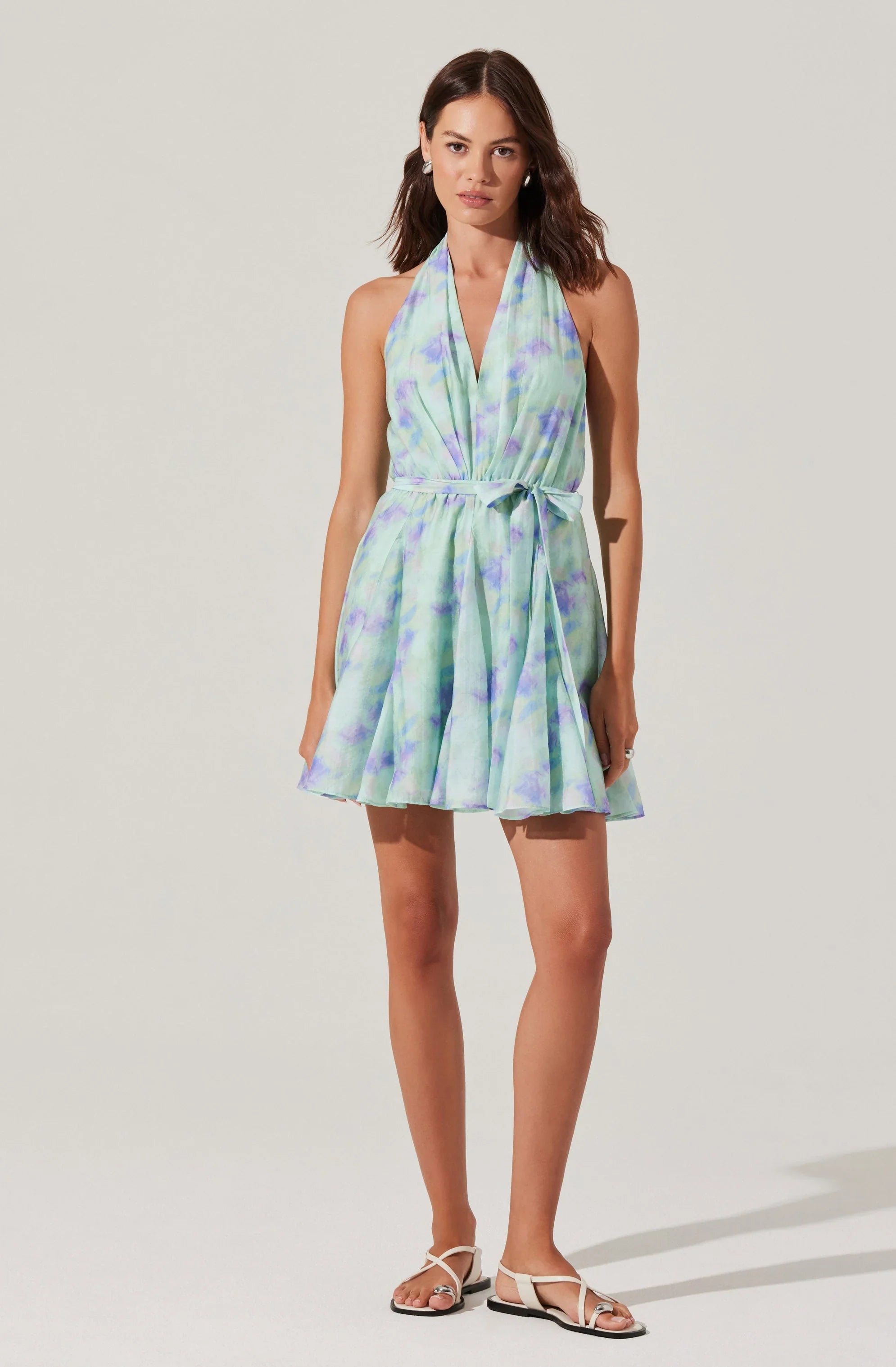 Lbruh Clare Halter Neck Mini Dress