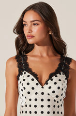 Lbruh Eirene Polka Dot Midi Dress