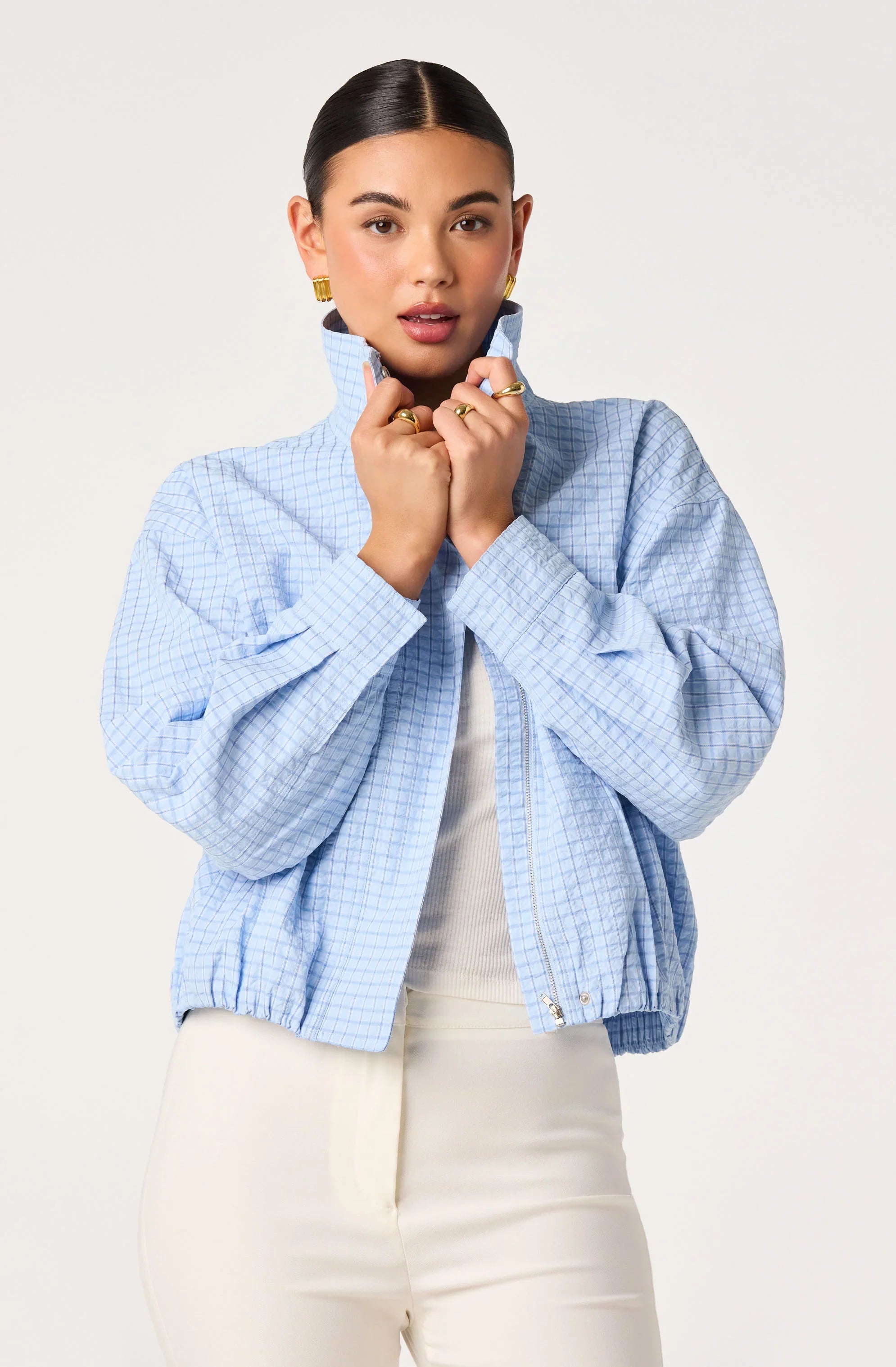 Inixyf Cooper Funnel Neck Bomber Jacket