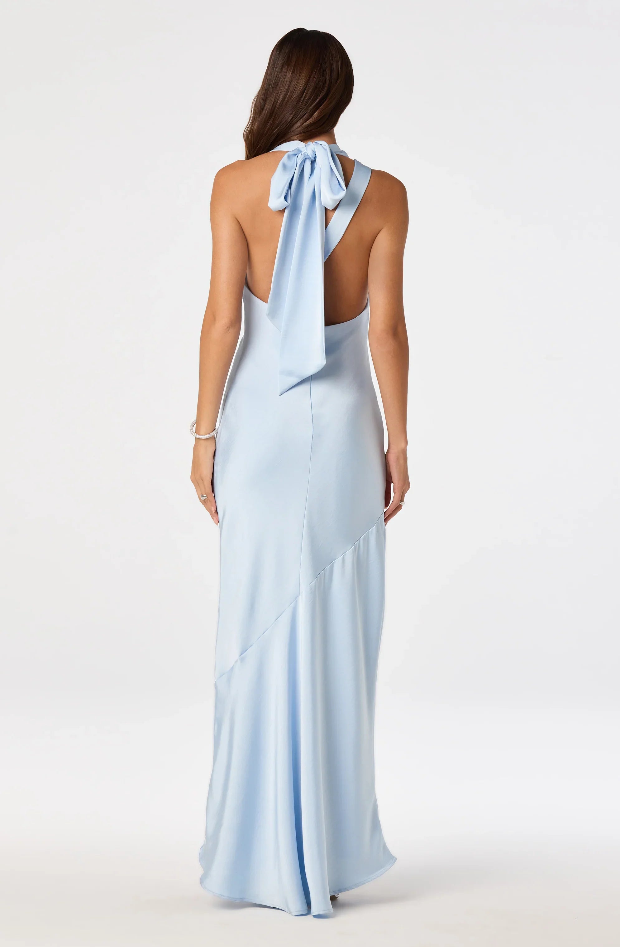 Lbruh Varya Satin Cowl Neck Maxi Dress