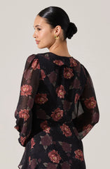 Lbruh Corrina Floral Ruffle Maxi Dress
