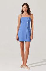 Lbruh Azria Button-Front Wrap Dress