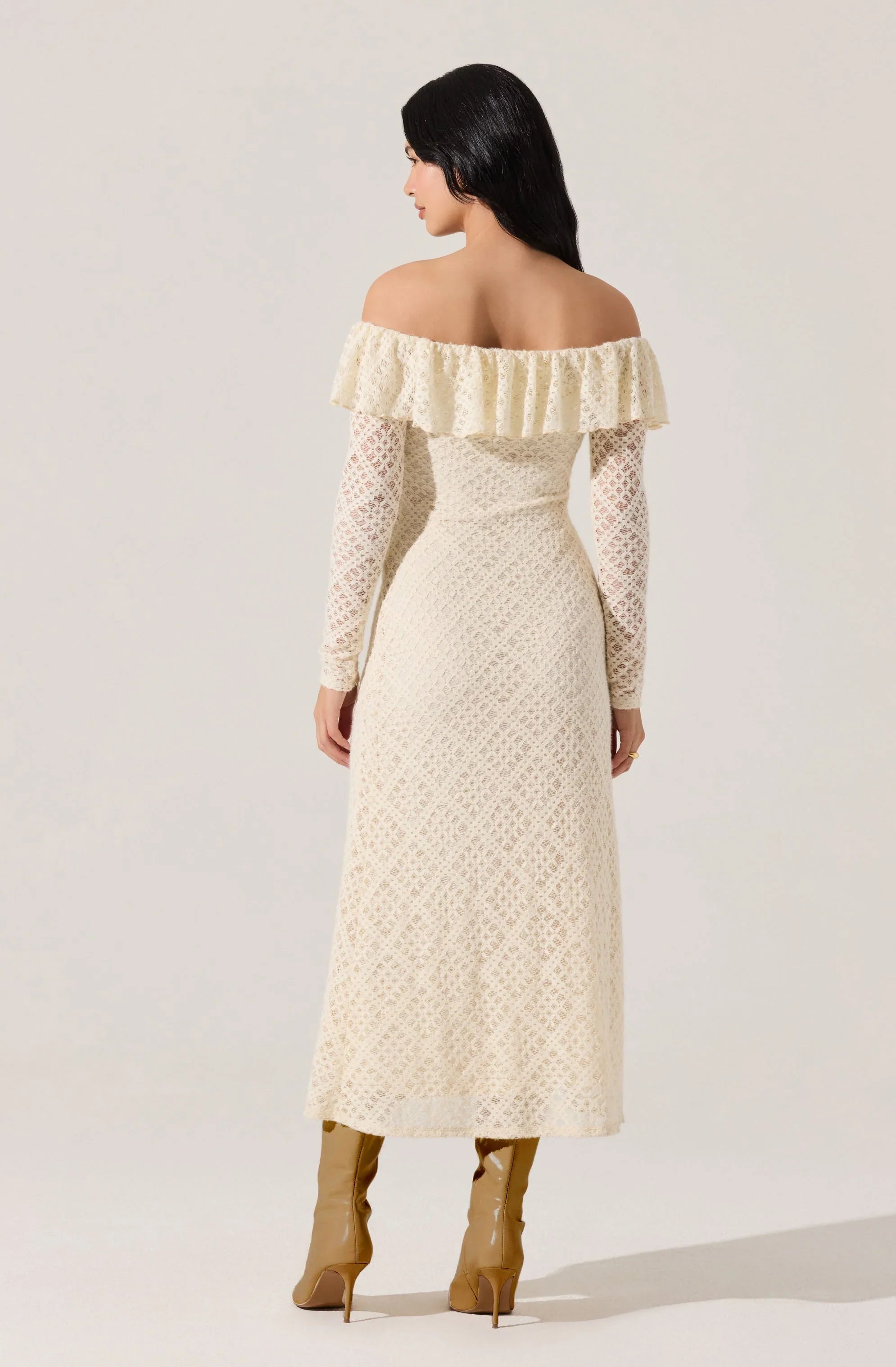 Lbruh Dorian Ruffle Off Shoulder Dress