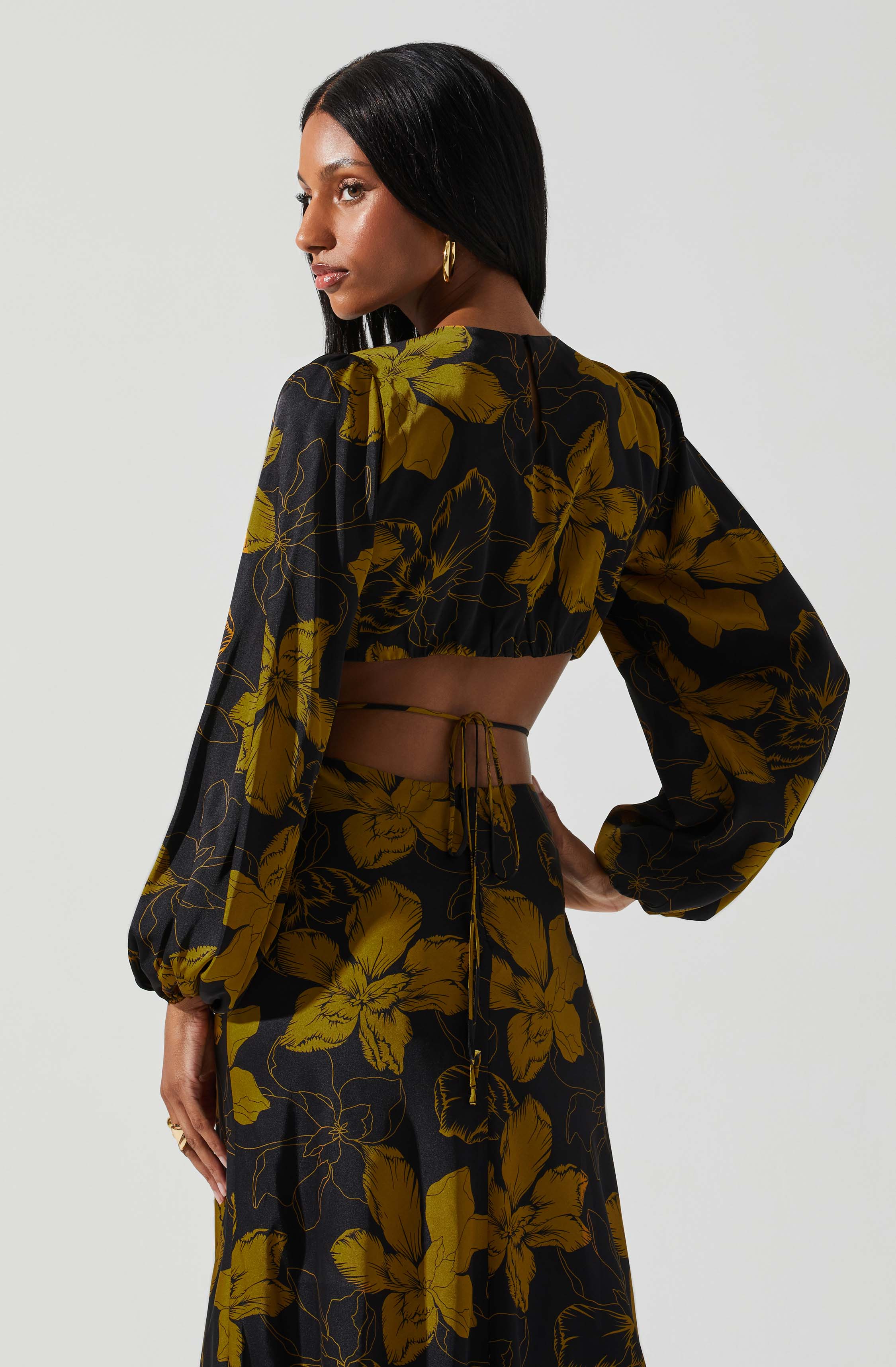 Lbruh Quinn Floral Cutout Maxi Dress