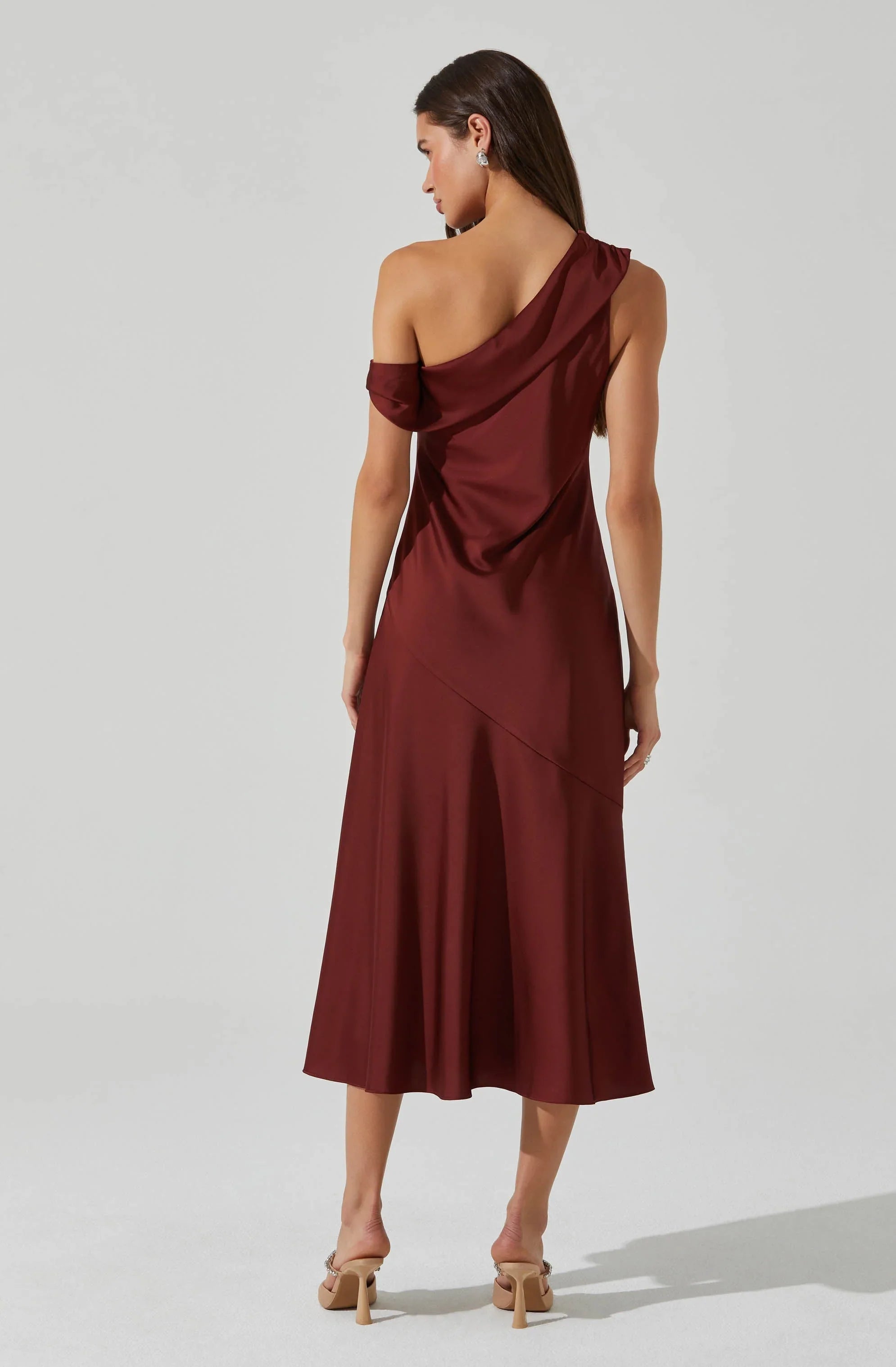 Lbruh Orissa Satin Off Shoulder Dress