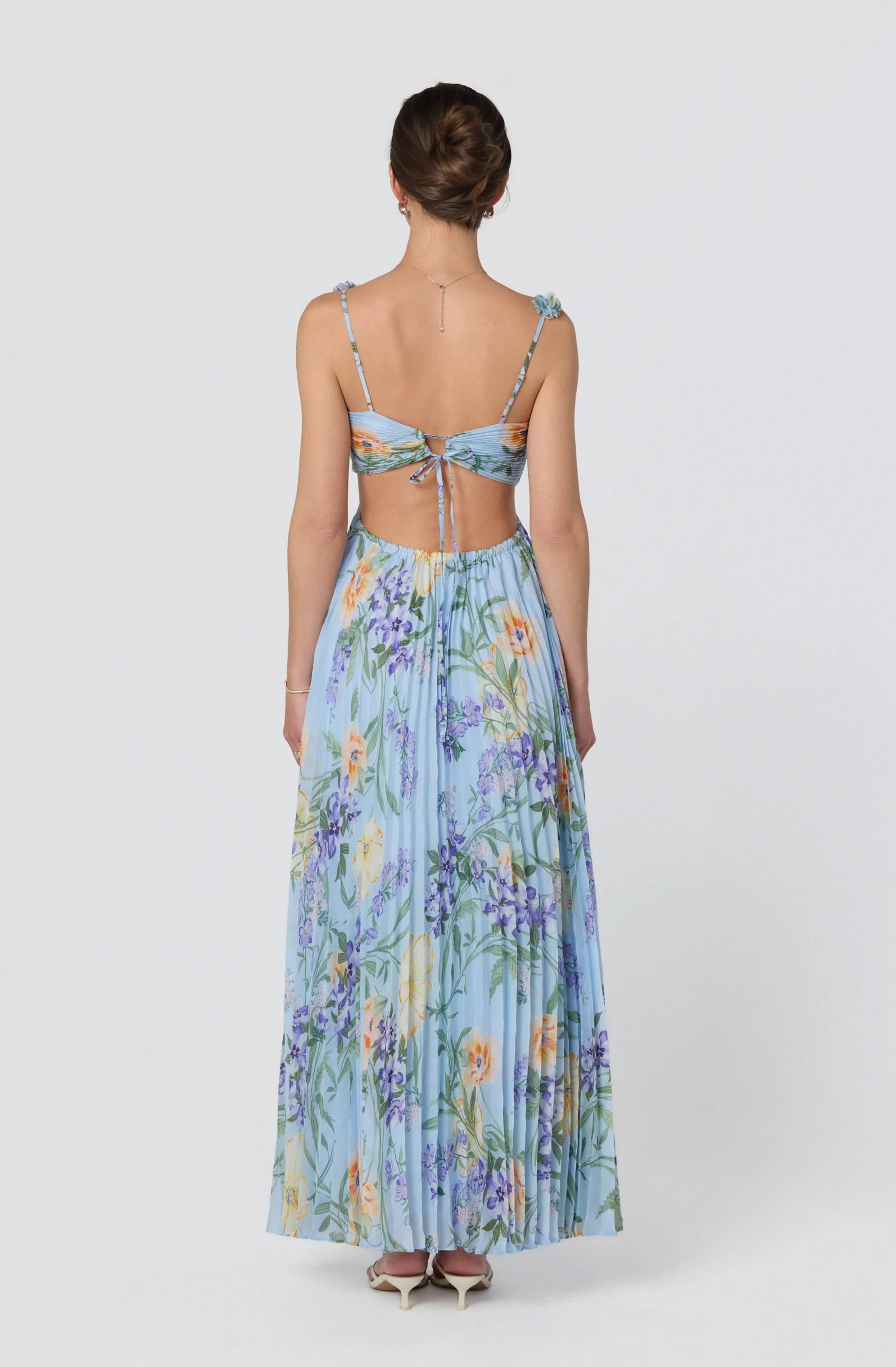 Inixyf Emese Floral Cutout Maxi Dress