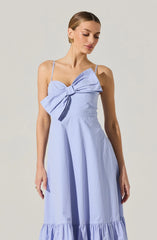 Lbruh Asymmetrical Bow Midi Dress