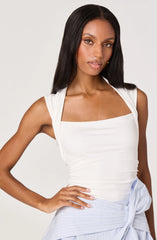 Inixyf Tamrah Ruched Ribbed Tank Top