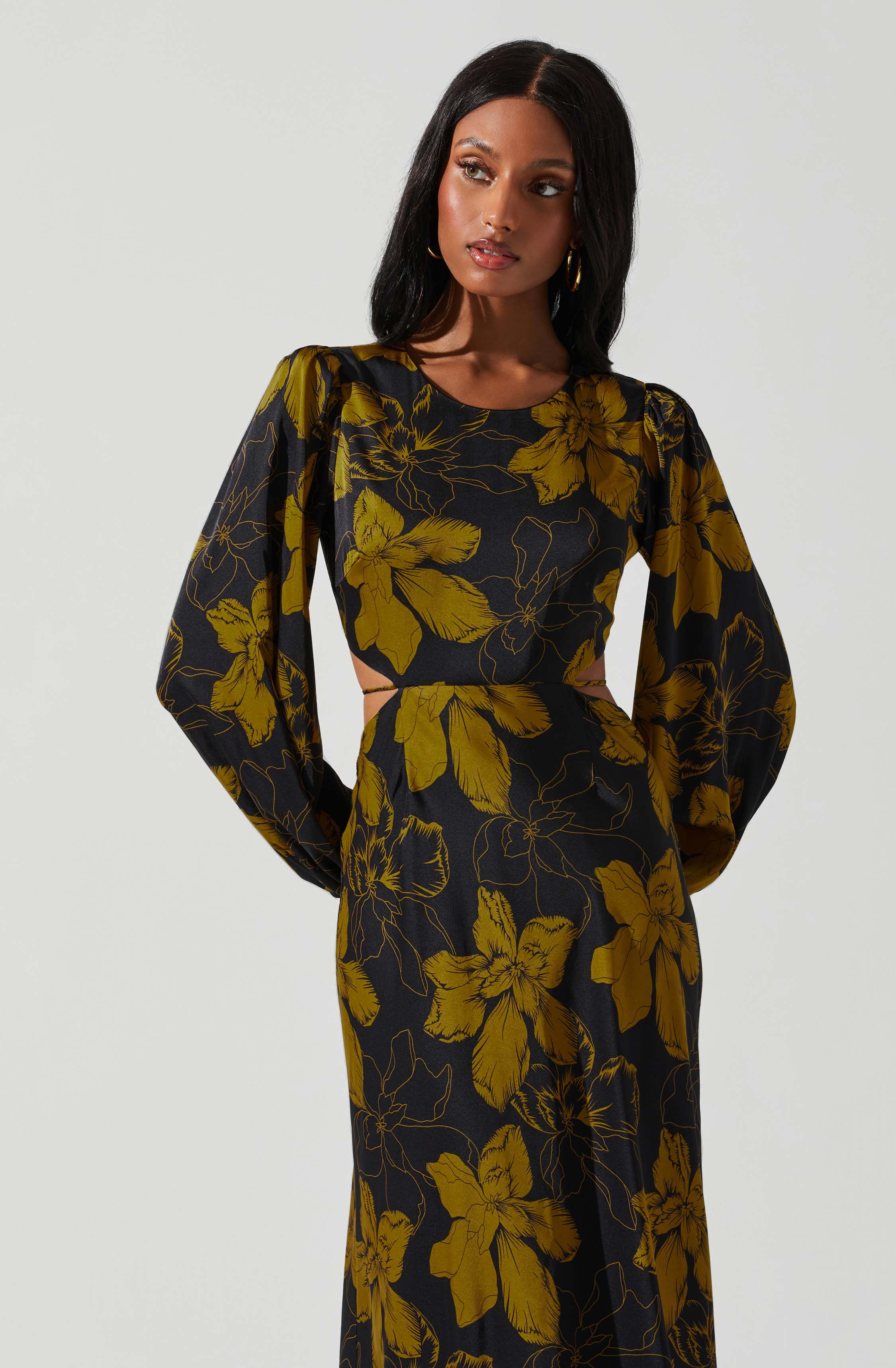 Lbruh Quinn Floral Cutout Maxi Dress