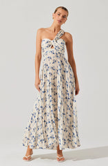Lbruh Rasya Pleated Floral Maxi Dress