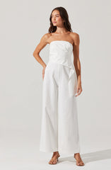 Lbruh Maciel Strapless Pleated Jumpsuit