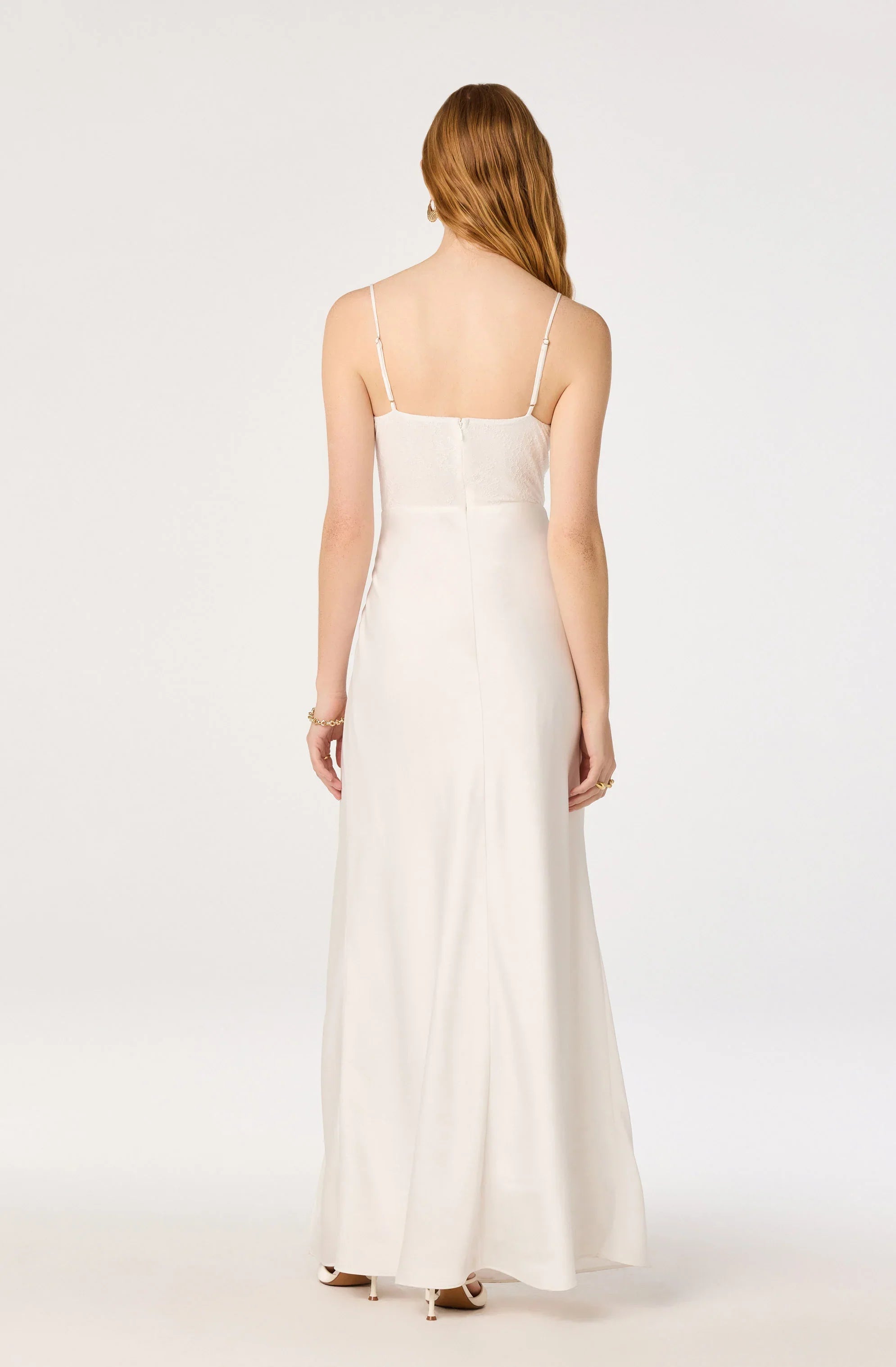 Inixyf Zinnia Lace Bustier Maxi Gown