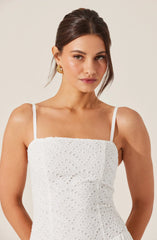Lbruh Nathalia Eyelet Midi Dress