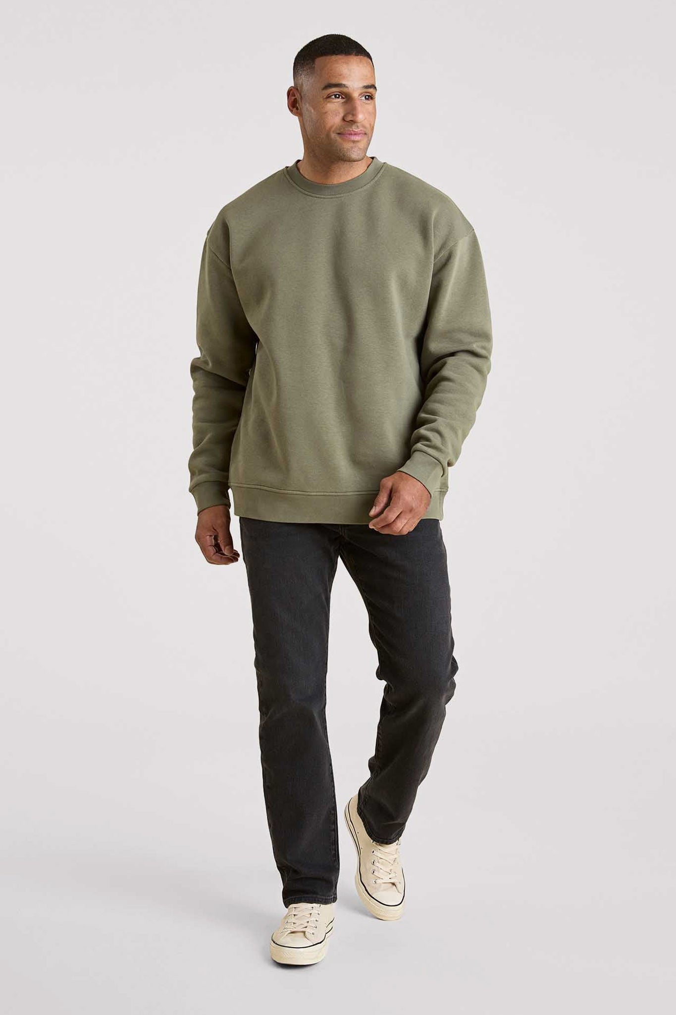 Men's Classic Crewneck Sweatshirt | Olive