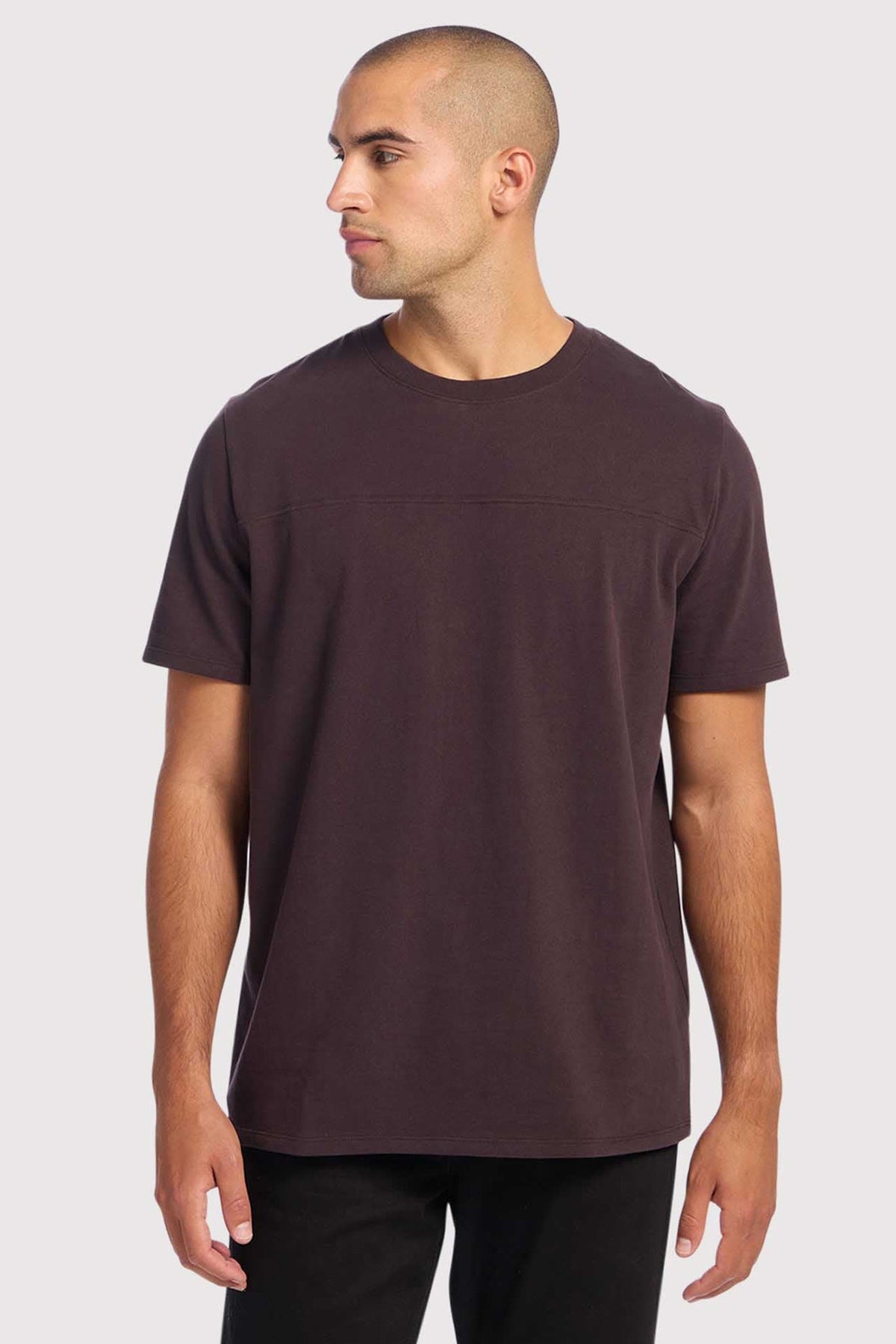 Men's Steady Seamed Tee | Eggplant