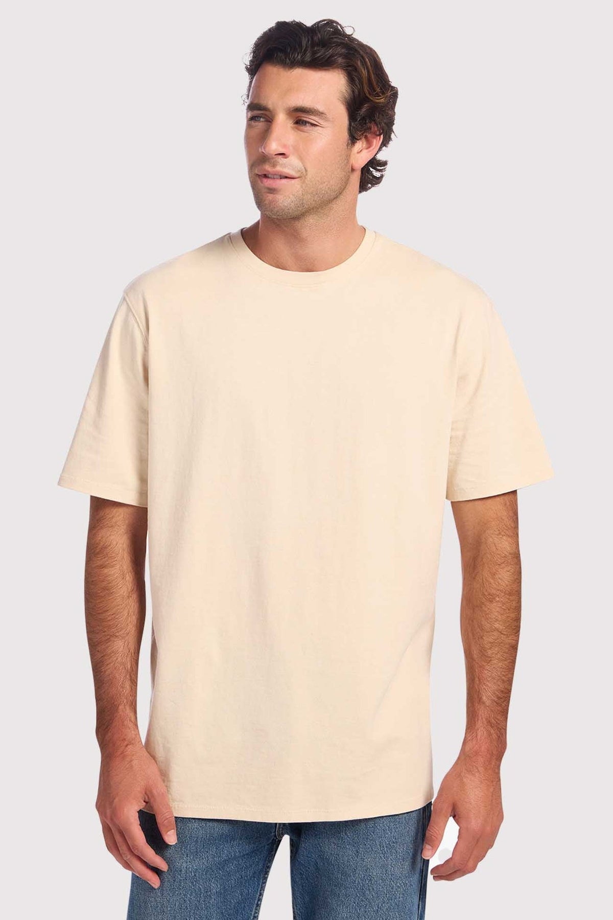 Vintage Cotton Men's Everyday T-Shirt | Washed Bone