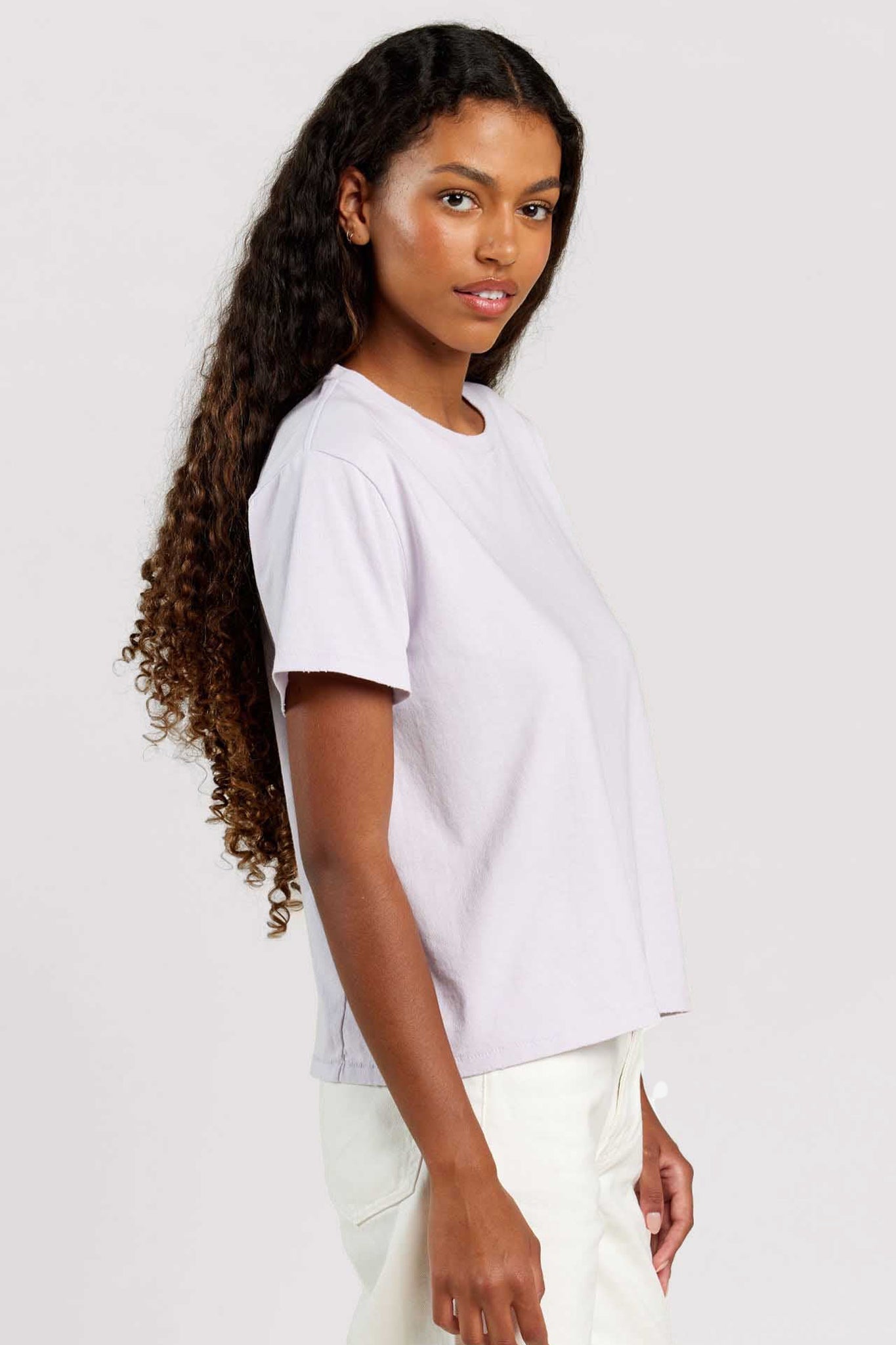 Vintage Cotton Everyday T-Shirt | Lilac