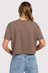 Vintage Cotton Cropped Tee | Mocha