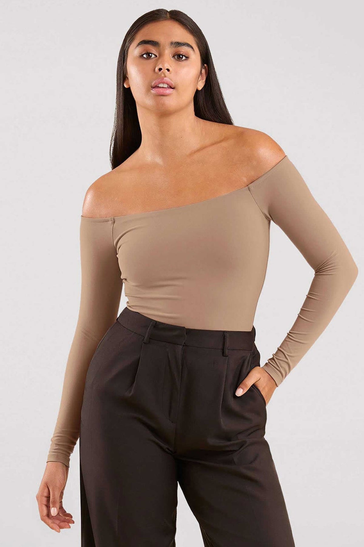 Off The Shoulder Bodysuit | Cinnamon