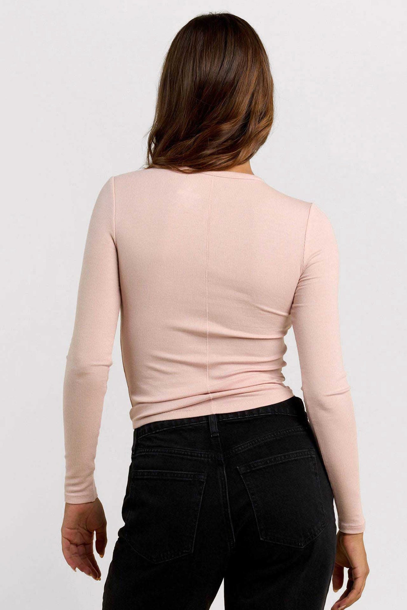 Slinky Rib Long Sleeve Shirt | Ribbon