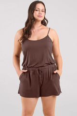 Sleep Romper | Coffee