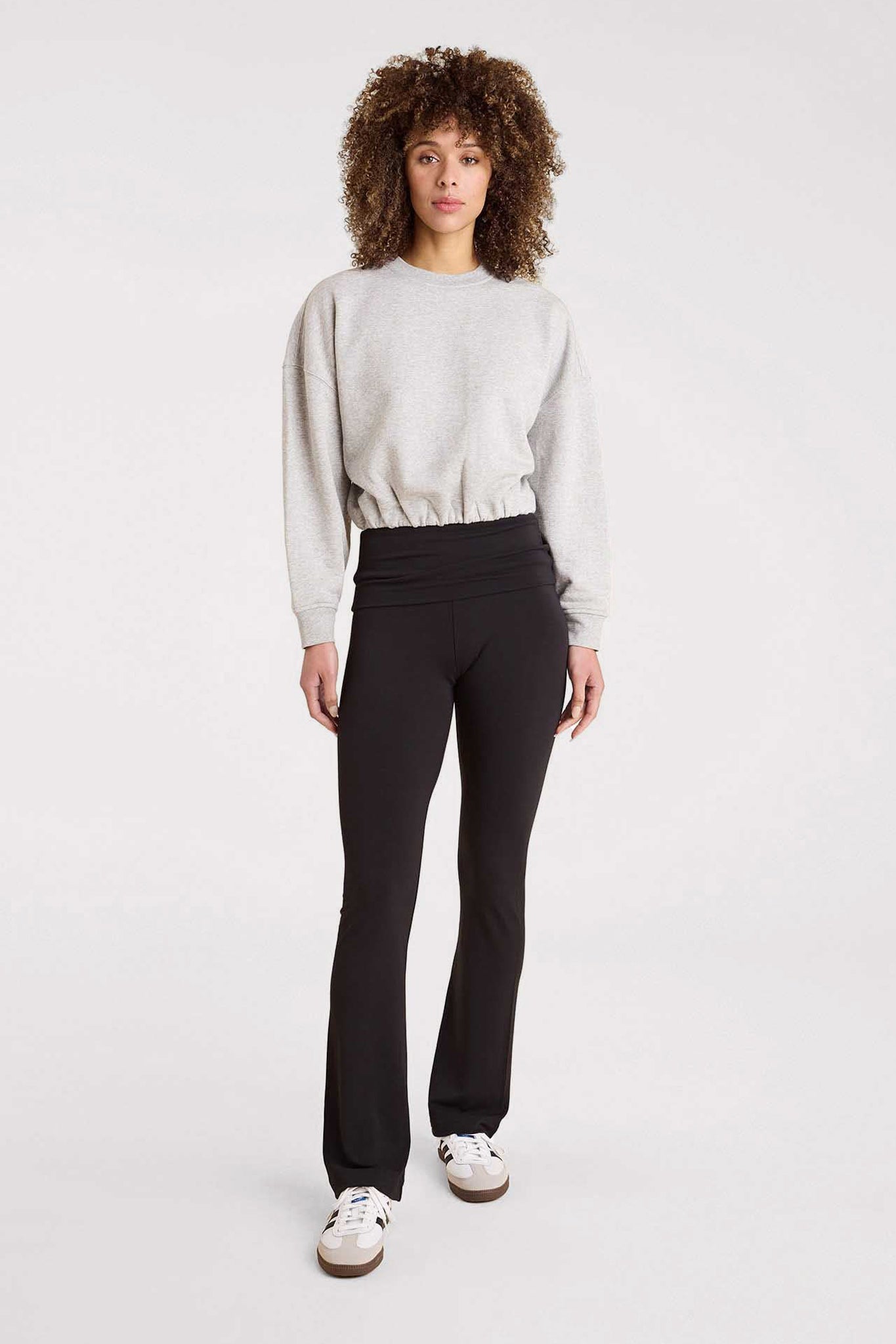 Vintage Fleece Cinch Waist Sweatshirt | Heather Grey