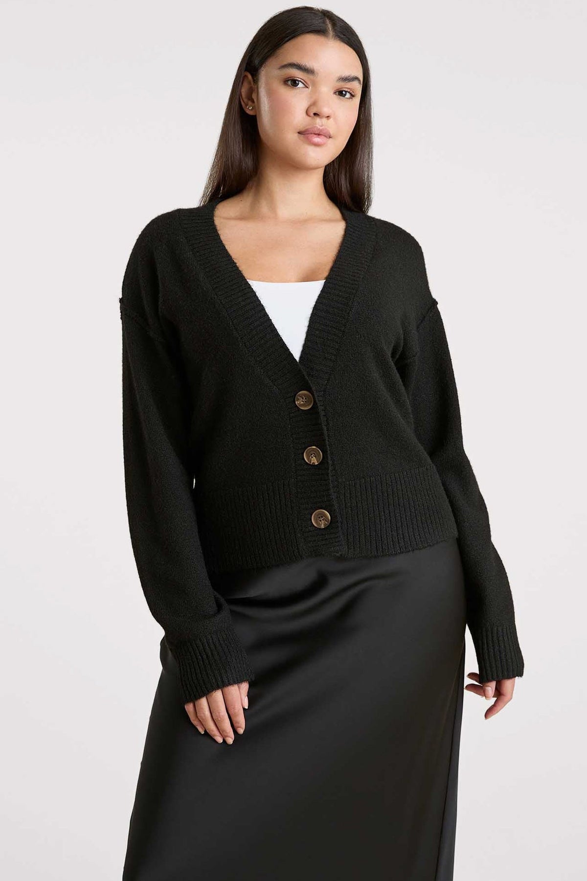 Cozy Knit Cardigan | Black