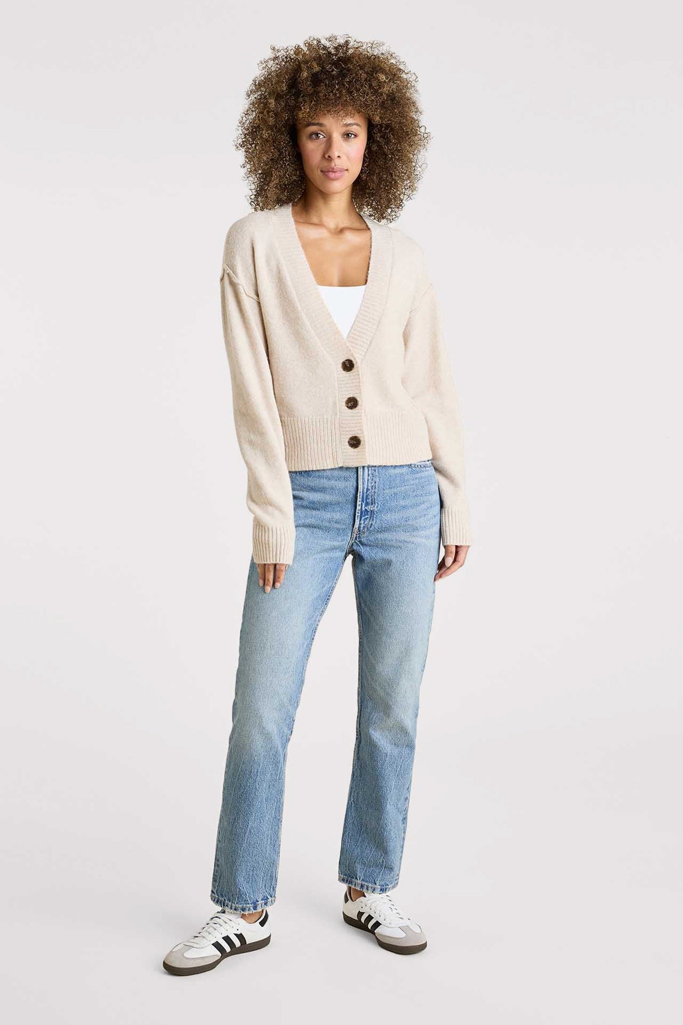 Cozy Knit Cardigan | Bone