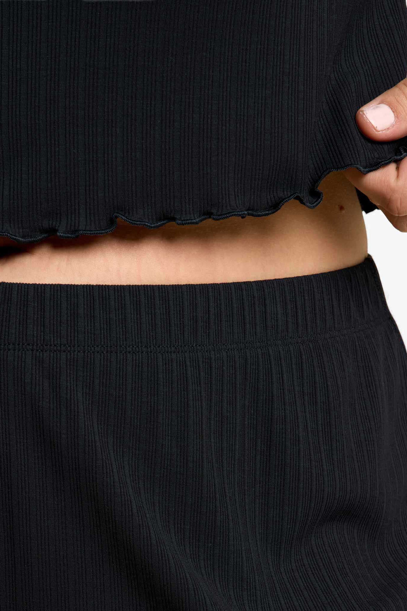 Mini Rib Tee | Black