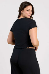Mini Rib Tee | Black