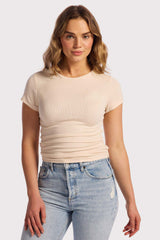 Slinky Rib Tee | Bone