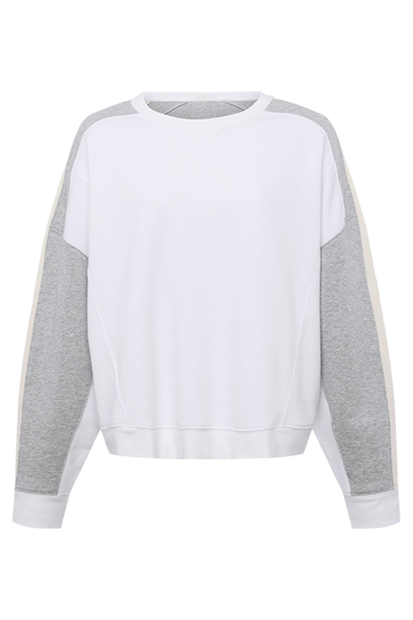 Vintage Fleece Sideline Crew | White/Heather Grey