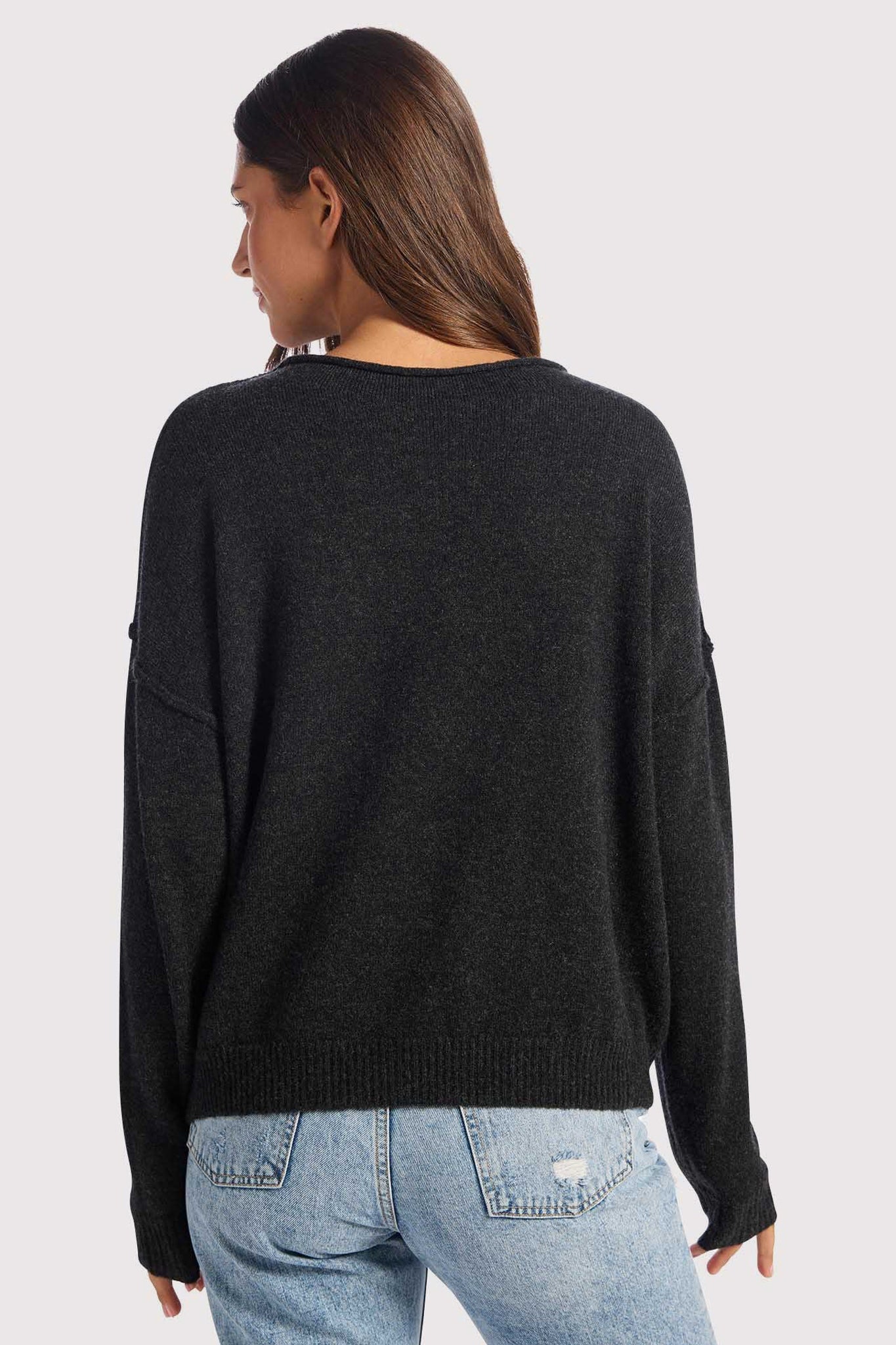 Cozy Knit Mockneck Sweater | Black