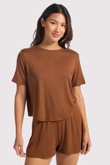 Pajama Short Set | Chocolate