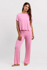 Ribbed Pajama Set | Bubblegum Pink